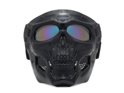 Gafas De Moto Con Máscara En Forma De Calavera Para Carreras Todoterreno, Con Correa Ajustable Y Lentes Multicolores.