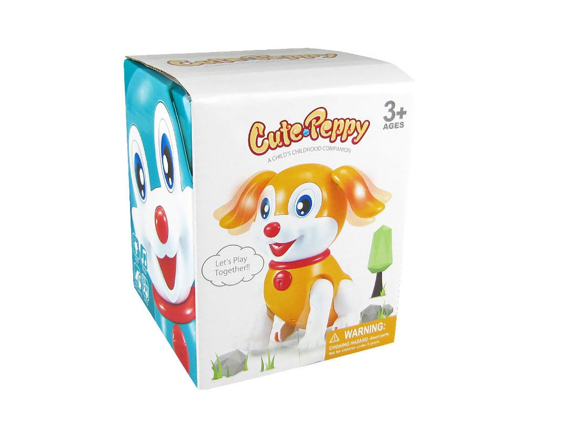 Brinquedo Cachorro Robô Andar Eletrônico Interativo Educativo Para Crianças
