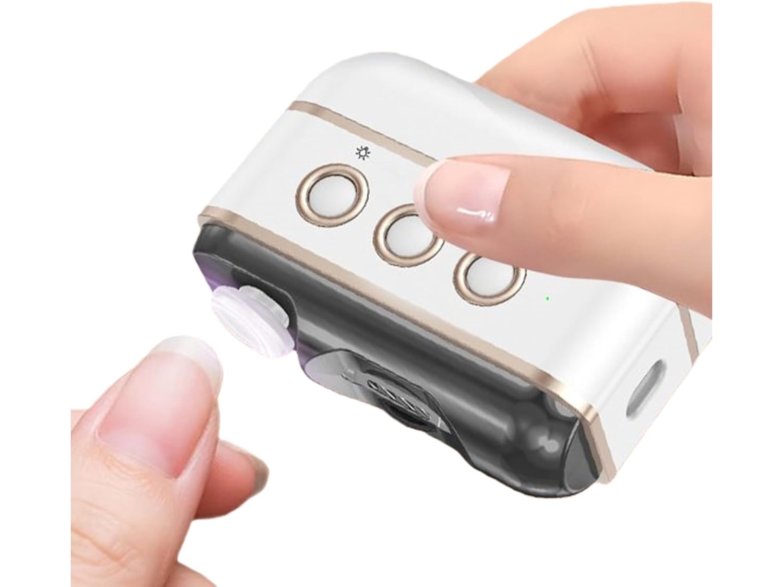 Coupe-ongles Eléctrico Automatique Rechargeable Avec 3 Vitesses, Coupe-ongles 2 En 1 Lumière Led