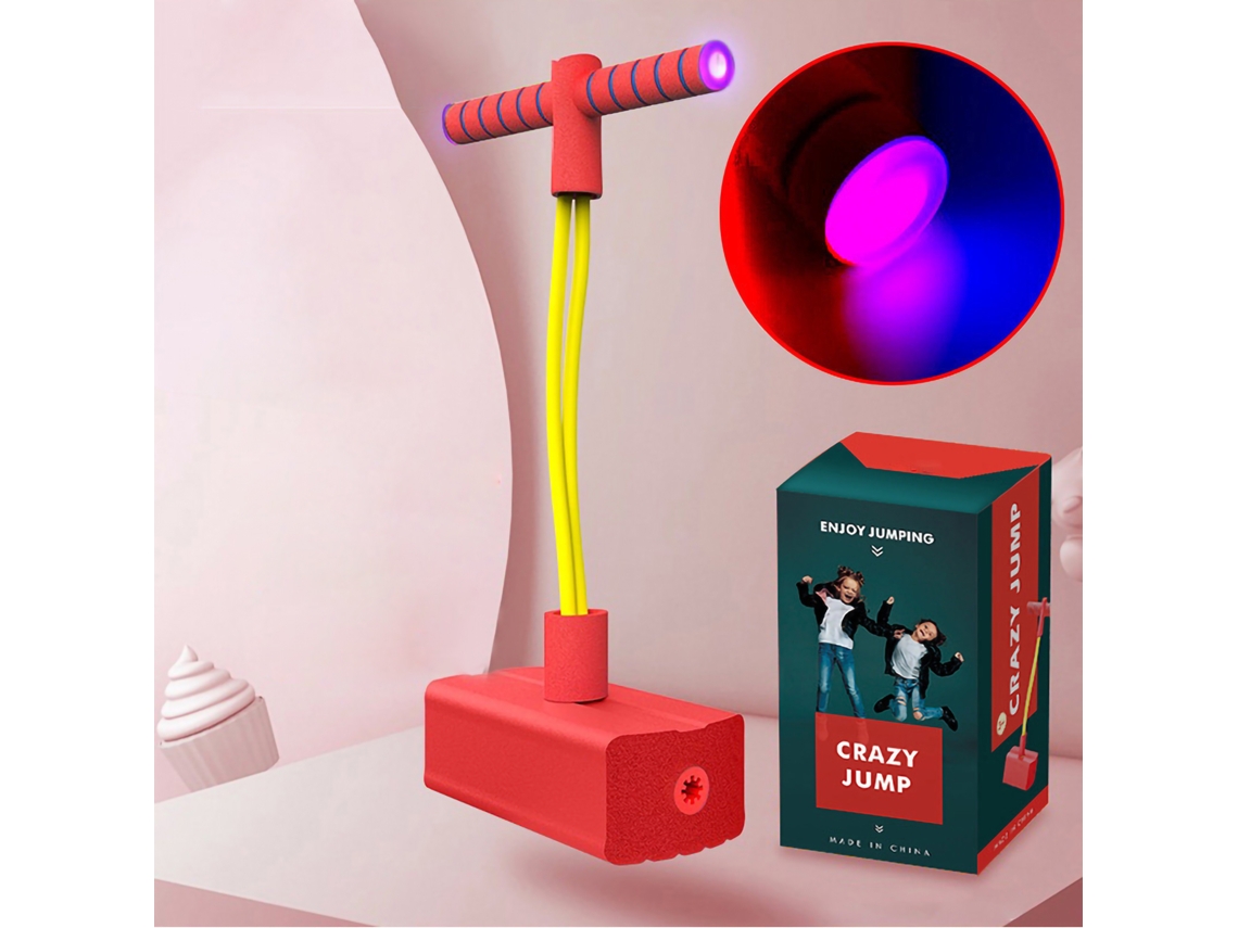 Jinwei-saltador De Espuma Pogo Para Crianças Com Sons Chirriantes E Flash Vermelho Treinamento De Equilíbrio E Rebote