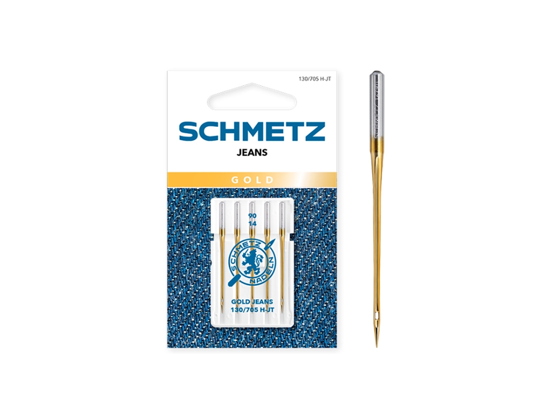 Schmetz Jeans Agujas Doradas 130/705 H-jt 90/14
