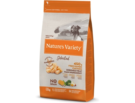 Pienso NATURES VARIETY Selected No Grain Mini adulto Pollos de granja