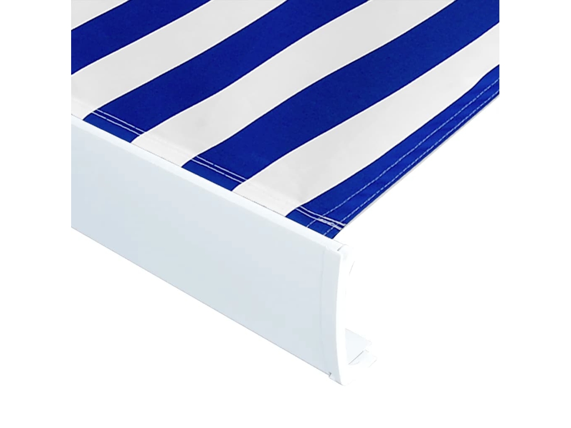 Maison Exclusive - Toldo De Lona Azul Y Blanco 400x300 Cm