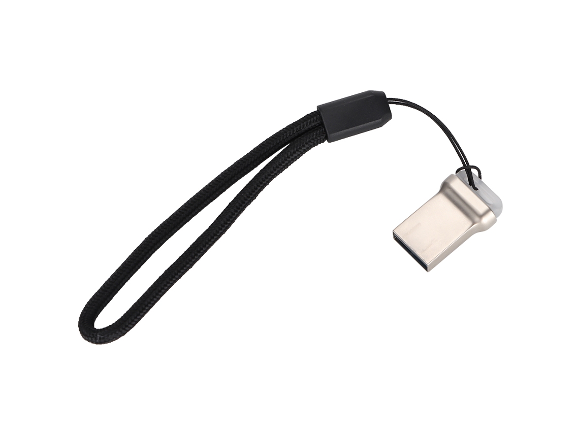 Memoria Usb Mini Metal Iluminada De Alta Velocidad, Pendrive Portátil Con Llavero 16g