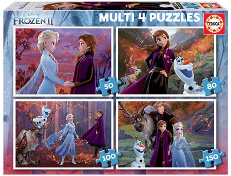Puzzle EDUCA 4x Puzzles Progressivos Frozen 2 (Edad Mínima: 3 Años - 0 Piezas)