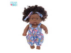 Muñeca Africana Negra De 20 Cm, Muñeca Adorable Teñida Con La Técnica Tie-dye, Muñeca De Consuelo, Juguete Para Niños