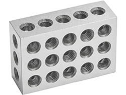 Bloques De Precisión 1 2 3, Herramienta De Maquinista De Acero Endurecido, 23 Agujeros, Dimensiones 25 50 75 Mm