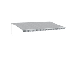 Maison Exclusive - Toldo Retráctil Manual Gris Antracita Y Blanco 600x350 Cm