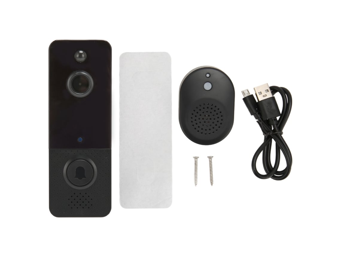 Timbre Con Intercomunicador De Voz Inalámbrico, Bidireccional, Inteligente, 1080p, Wifi, Control Remoto Móvil, Visión Nocturna Por Infrarrojos, Detec