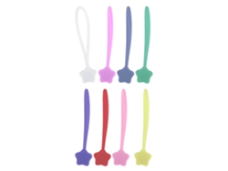 Enrolador De Linha Magnética Para Fone De Ouvido E Cabo De Dados, 8 Cores, Silicone + Ímã, Sfy-star-04