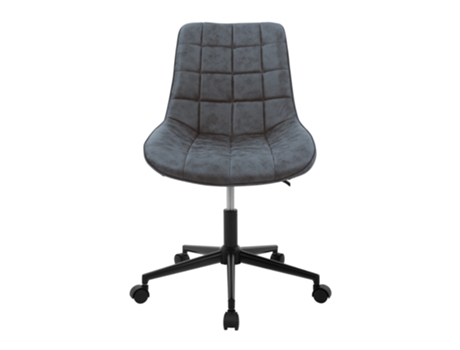 4x Silla de oficina antracita, imitación cuero sillón giratorio y regulable ML-DESIGN