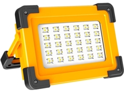 Rebe-linterna Led Recargable 60w 3 Modos De Brillo 6600mah Batería Solar Impermeable Para Camping Construcción Diy