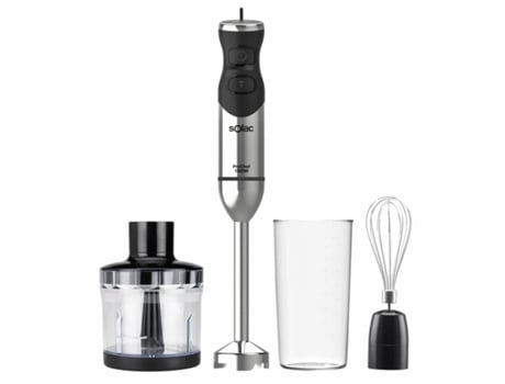 Batidora de Mano + Accesorios SOLAC BA5611 Pro Negro 1500 W