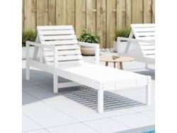 Tumbonasilla De Madera Maciza De Pino Blanca 199,5x62x55 Cm Wsd46050