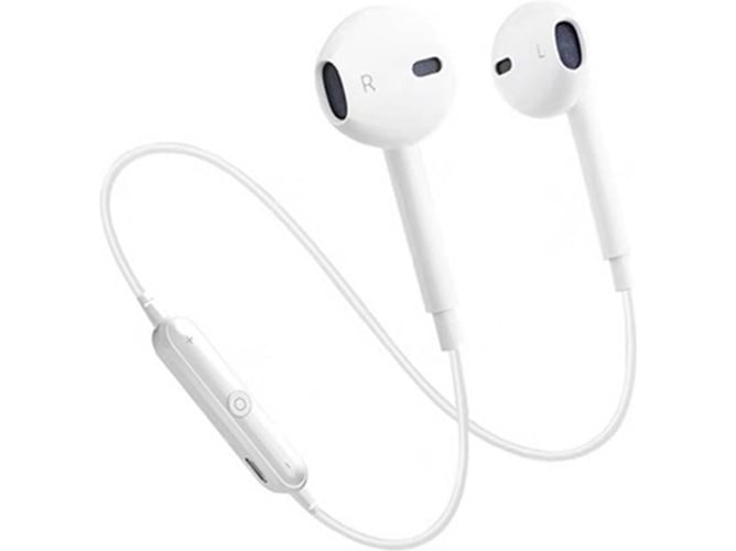 Auriculares Bluetooth True Wireless ANSELF S6 (In Ear - Micrófono - Blanco)