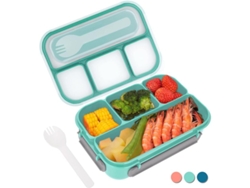 Fiambrera Bento Para Adultos Y Niños, Antifugas, Apta Para Lavadora Y Congelador, Libre De Bpa, Ecológica.