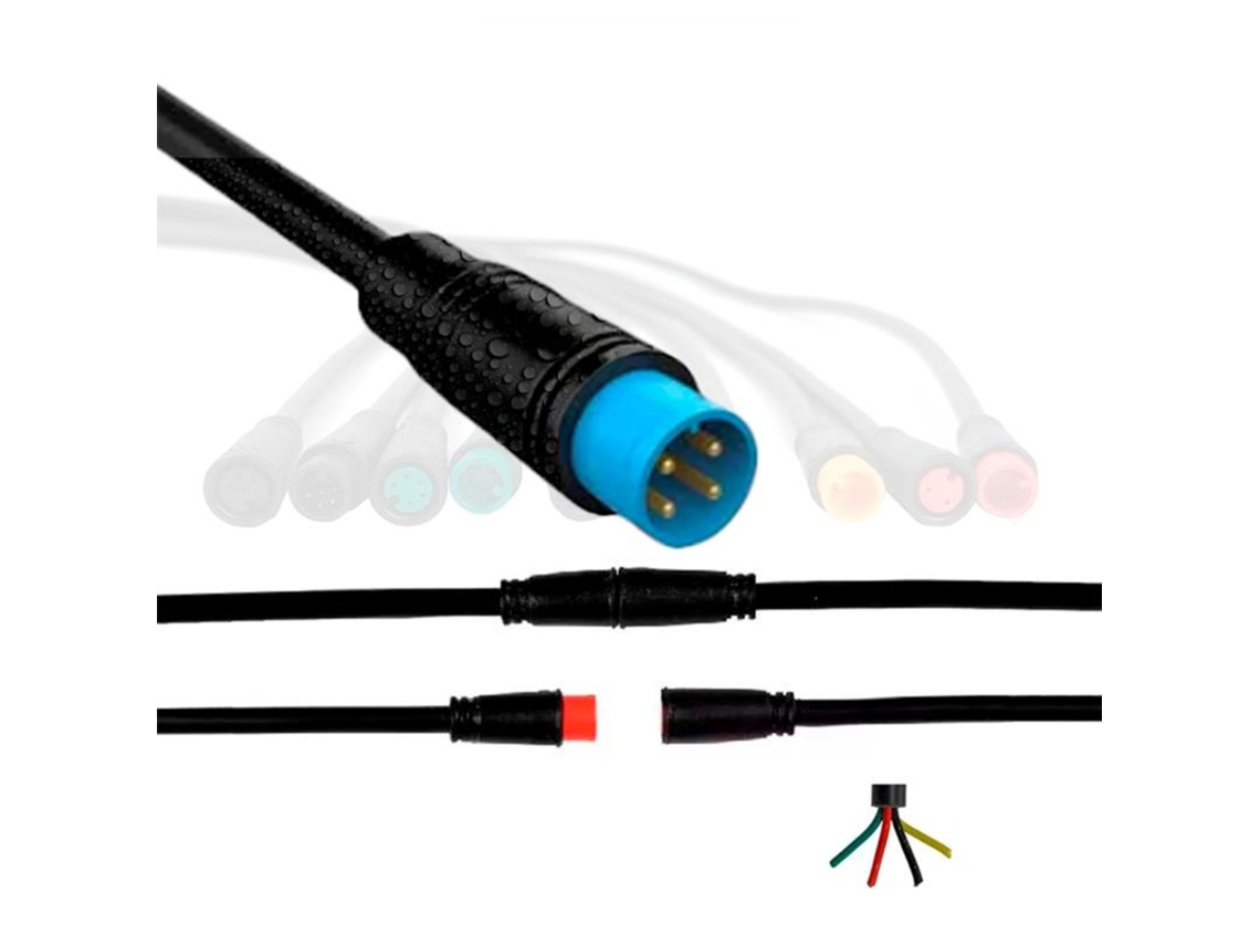 Conector Waterproof 8mm 4 Pin - 5m