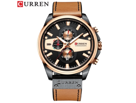 Relojes para Hombres, Relojes de Pulsera con Correa de Cuero Reloj de Negocios con Calendario de Cuarzo para Hombres-Concha Negra Negra LUUCOZK