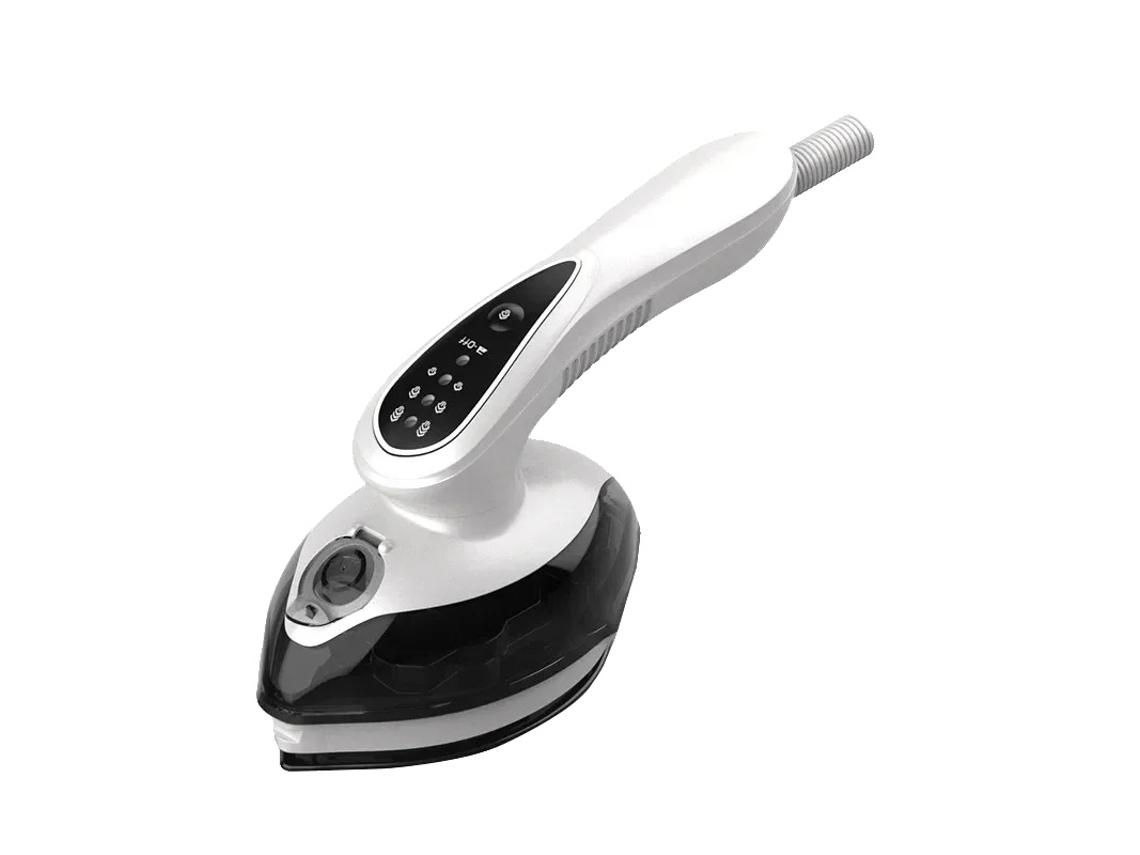 Plancha de vapor portátil, diseño compacto, calentamiento rápido, blanca, UE