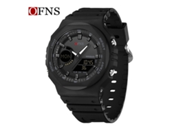 (totalmente Negro) Reloj Electrónico Multifuncional Moderno Y Elegante Con Pantalla Luminosa Y Resistencia Al Agua.