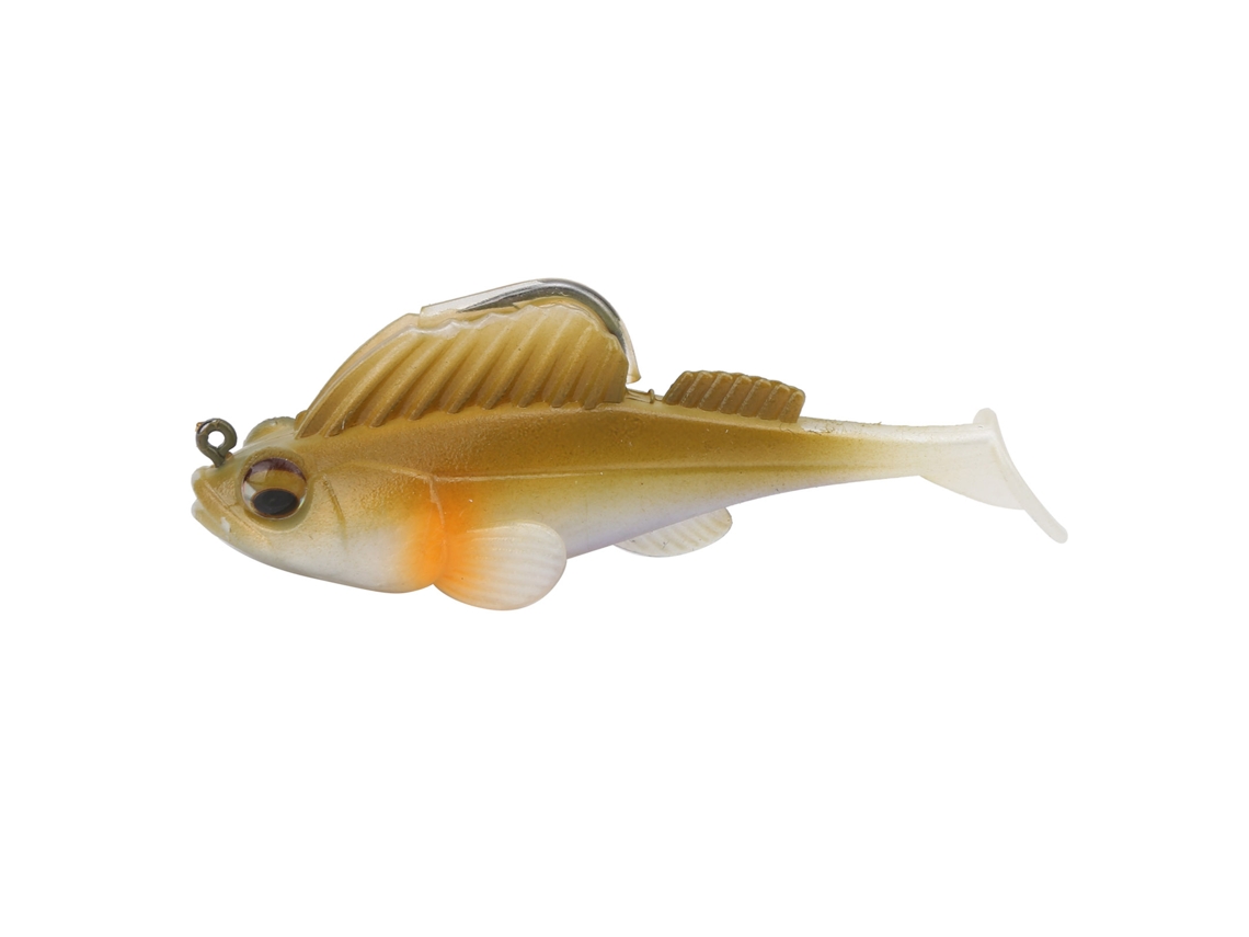 Deep Running Paddle Tail Anti-hanging Soft Bait 75mm/13g Verde Claro
