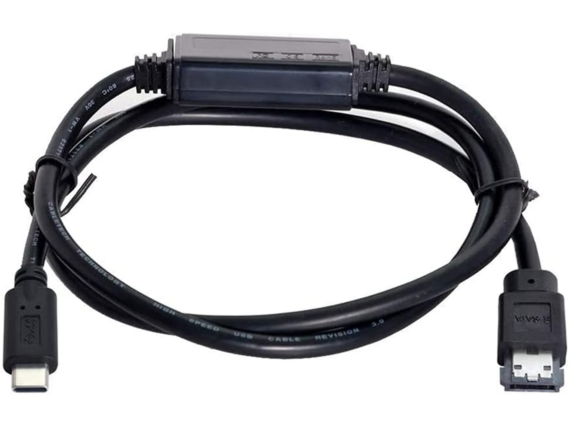 Cable Host Esata A Usb-c Macho Para Disco Duro Esatap En Ordenador Portátil