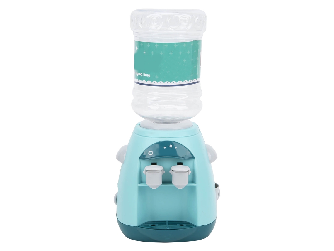 Dan26-mini Dispensador De Agua Eléctrico Juguete Con Dos Boquillas Y Luces Musicales Azul Claro