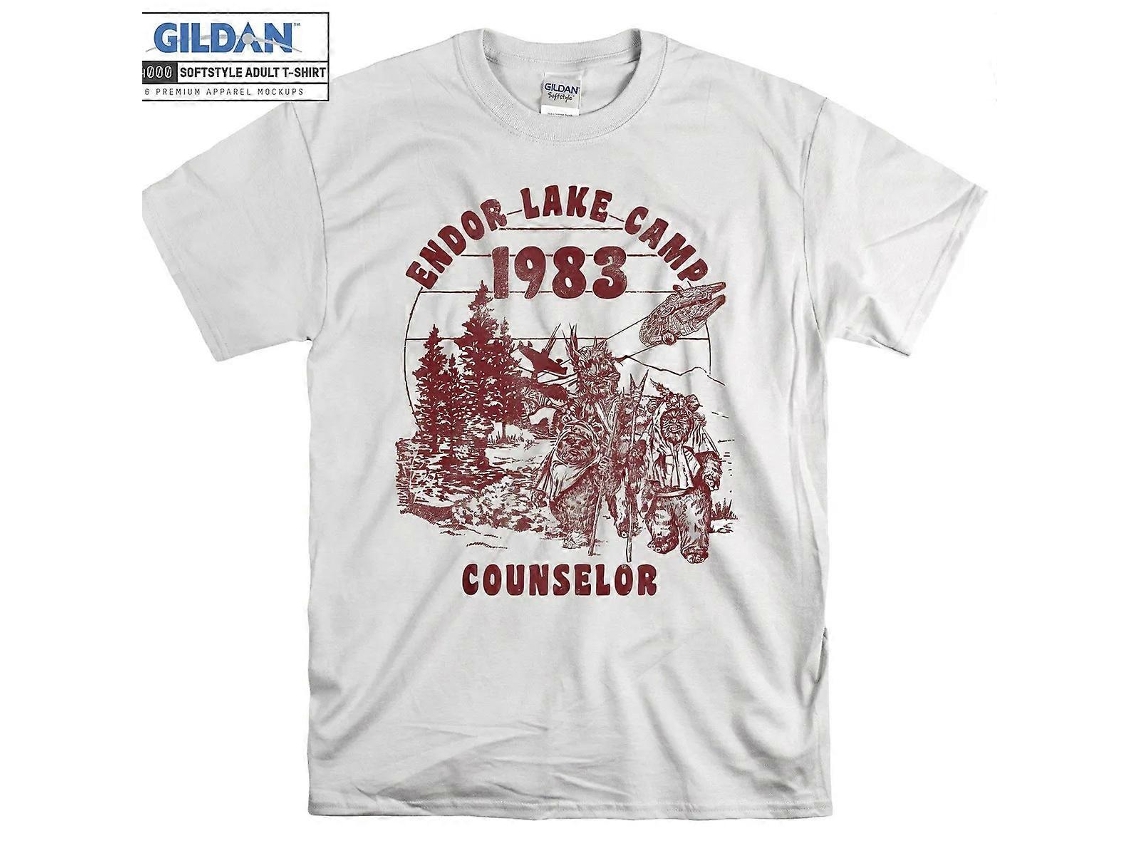 Camiseta de Star Wars Endor Camp Counselor Camiseta de Star Wars Ewok Unisex Más Vendidas Talla:s