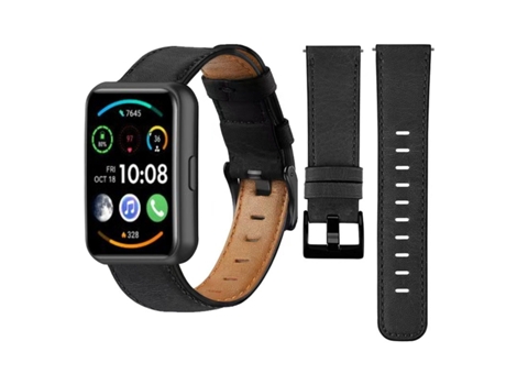 Correa Vintage Leather para Huawei Watch Fit 2 Negro
