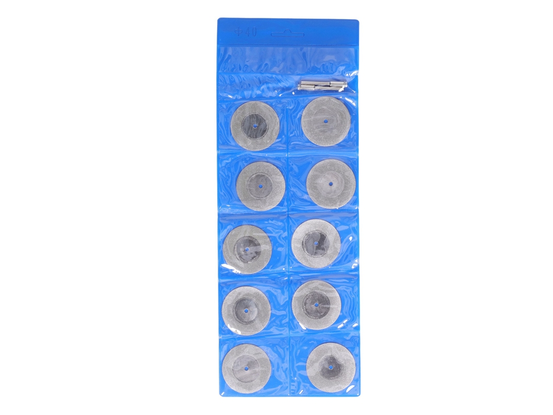 10 Discos De Corte De Diamante Con Muela Abrasiva Redonda Para Madera, Metal Y Piedra De 40 Mm