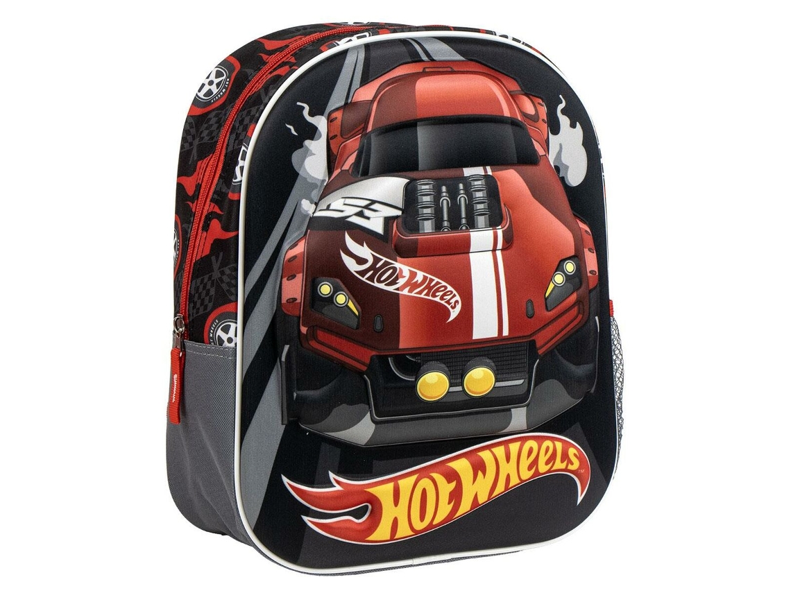 Mochila Escolar Hot Wheels Gris 25,0 X 31,0 X 10,0 Cm
