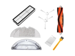 Cepillo principal, cepillo lateral, filtros, paño de fregona, tanque de agua. Compatible con Xiaomi Mijia.