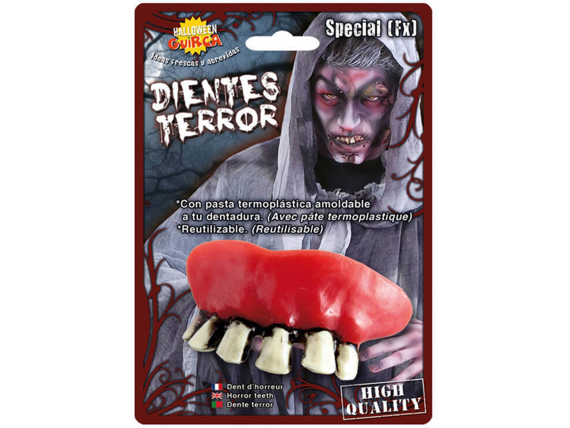 Accesorios de Halloween DISFRAZZES Dientes de Monstruo