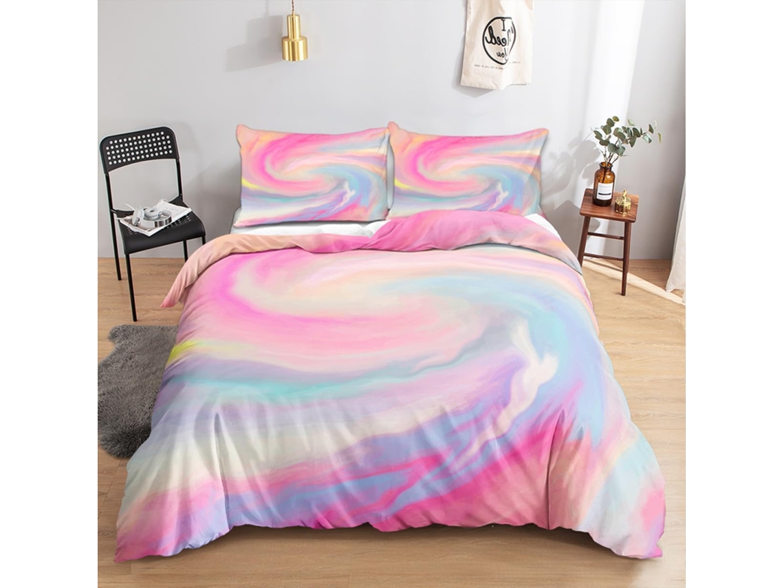 Tie Bedding Set Cover Pillow Juego Funda Nórdica Cama Almohada Funda 220x240 Cm 140x200 50x75 200x200