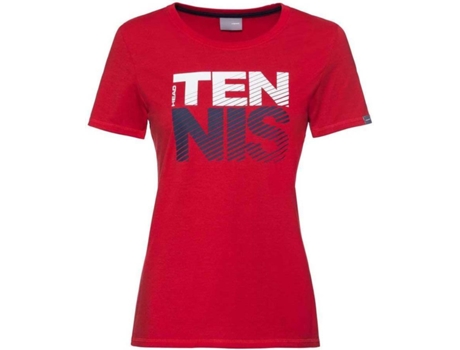 Camiseta de Mujer HEAD RACKET Club Lisa Tenis Rojo (L)