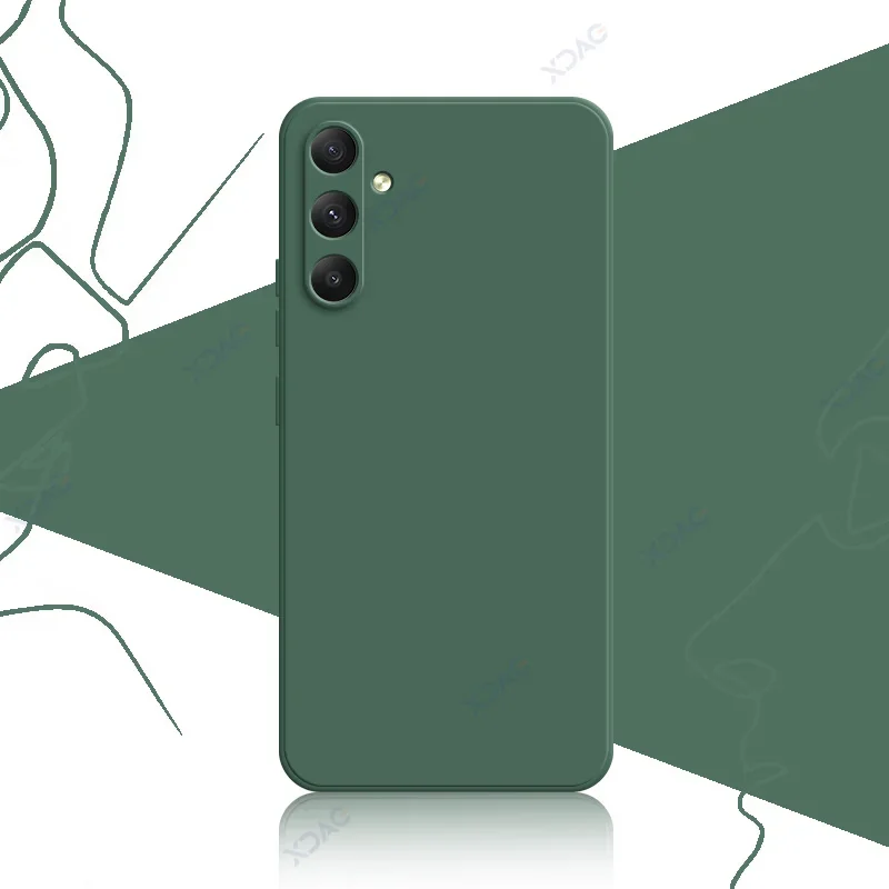 Verde Militarsamsung A34 5gsamsunga34 Samsunga54 Funda Protectora Suave De 360 ​​grados Coque Bag