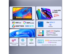 Notebook Ninkear 16 Pulgadas, 165hz Ips, 32gb Ddr4, 1tb Ssd, Windows 11 Luz Dorada