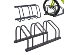 Soporte Bicis Relaxdays, Montaje Suelo/pared, Ruedas Hasta 65 Mm, Garaje/patio, Aparcamiento En Fila, Acero Plateado