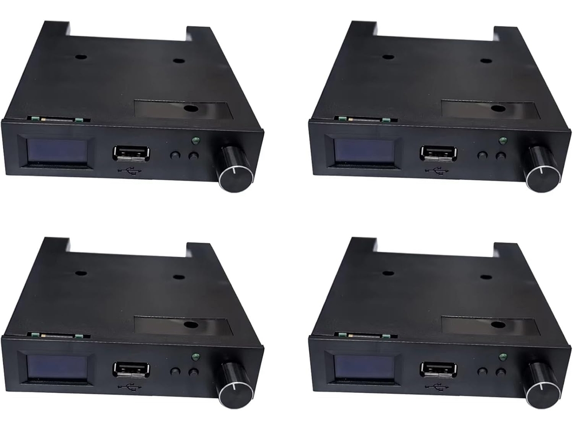 4 Emuladores De Unidad De Disquete Sfrm44-u100lqd-435 Con Pantalla Oled Y Codificador Rotatorio