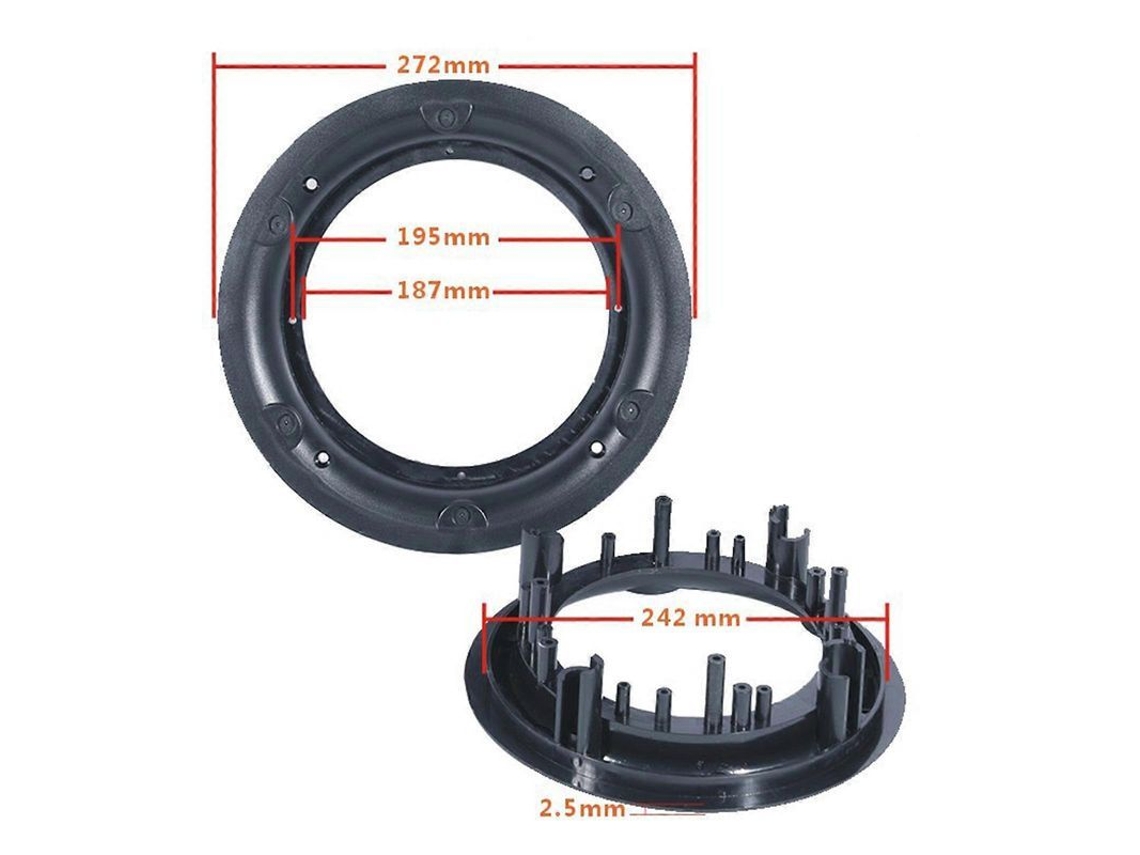 Rejilla Redonda De Malla Para Altavoz, Cubierta Decorativa Para Subwoofer De Coche Y Hogar De 6,5 Pulgadas.