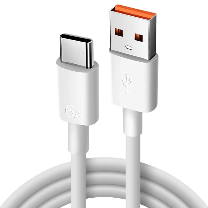 Cable De Datos Usb Tipo C De Carga Súper Rápida De 6 A (2 Metros) Para Teléfonos Android