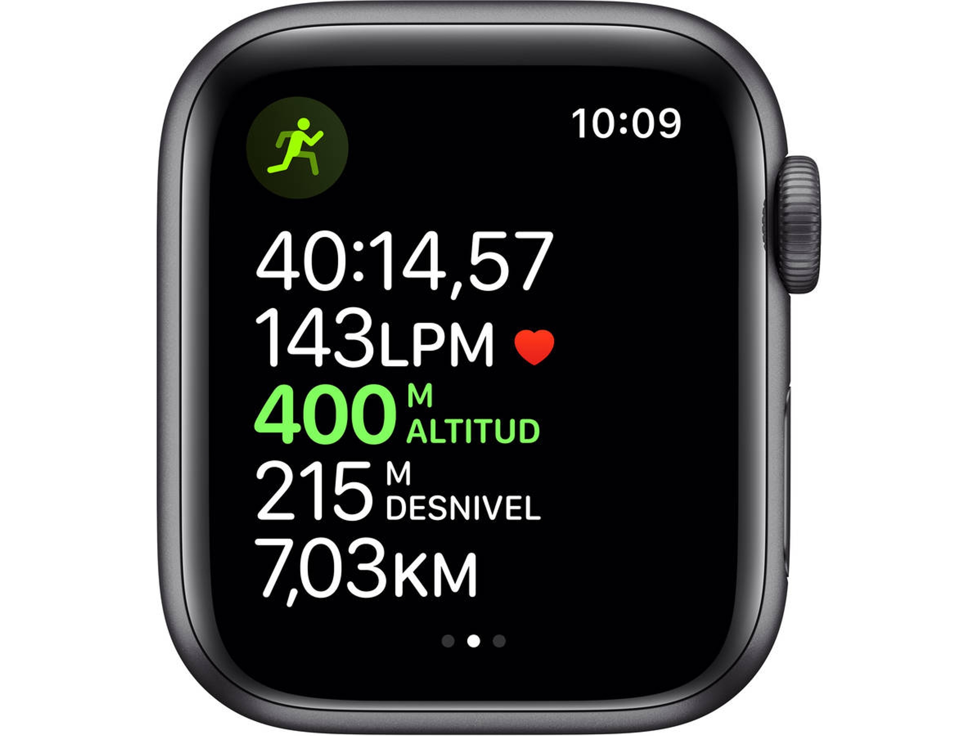 APPLE Watch Nike S5 GPS+Cellular (Nike band - 40 mm - Aluminio gris, negro)