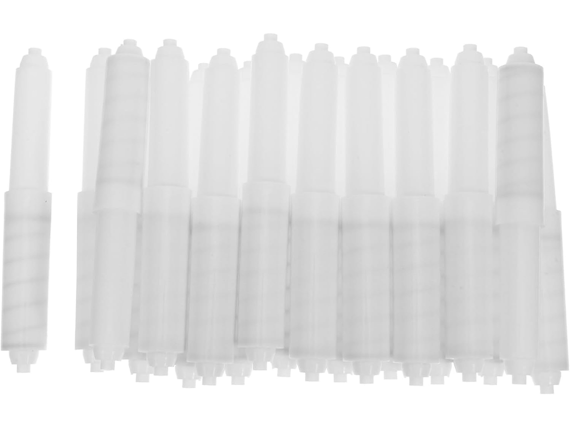 20 Soportes Flexibles De Plástico Para Papel Higiénico Con Varilla De Resorte Estable Para Reemplazo.