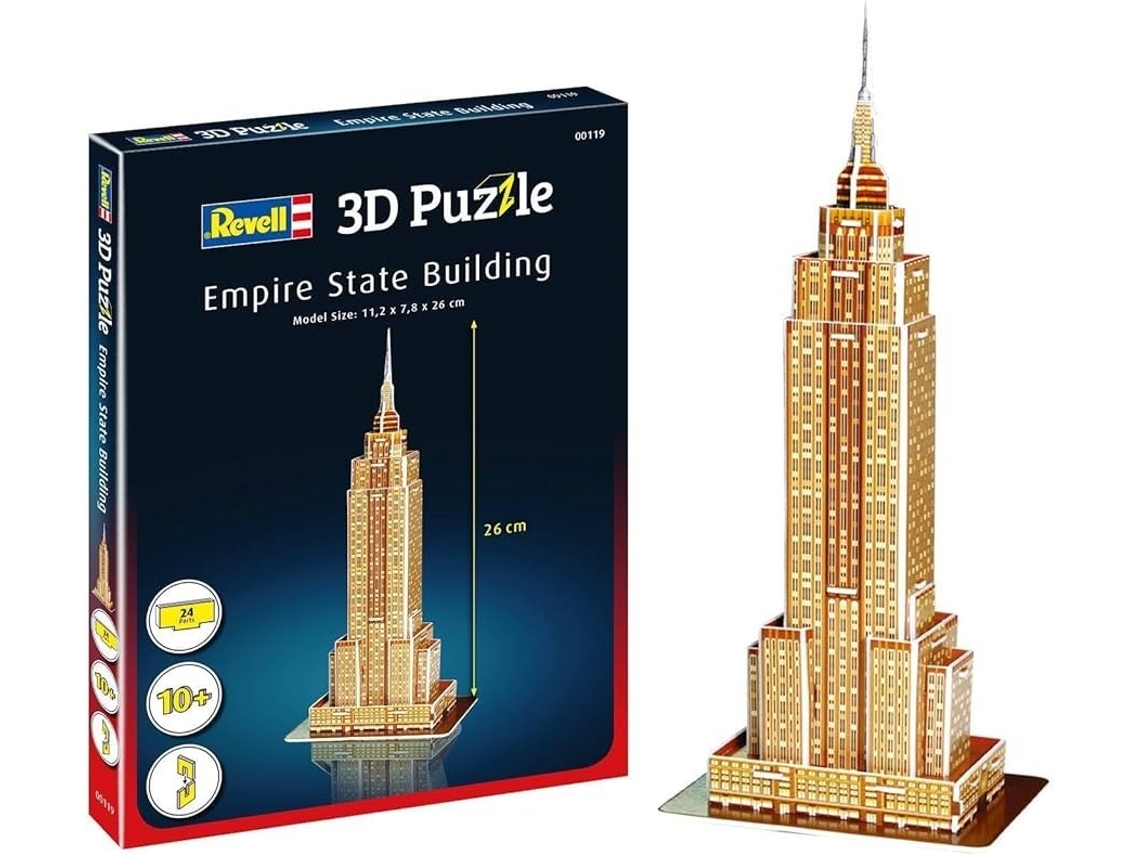 Rompecabezas 3D Empire State Building 24 Piezas REVELL