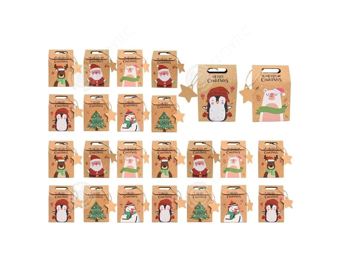 Cajas Para Joyas, 24 Unidades Por Paquete, Dulces Navideños, Empaque De Regalo Creativo, Ergonómico, Para Uso Diario.