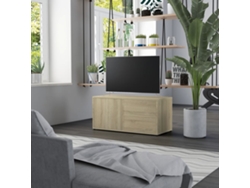 Mueble de Armario Tv 80X34X36 Cm Contrachapado Roble Sonoma