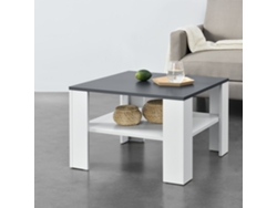 Mesa de Centro [EN.CASA] Aachen  (Blanco - MDF - 60 x 60 x 40 cm)