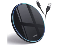 Cargador Sem Qi Fast Wireless Charging Pad Ultra para Samsung Galaxy S21 S/S21+ YIZHOOD Negro