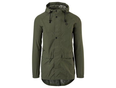 Abrigo para Hombre AGU Go Rain Essential Verde para Ciclismo (XXL)