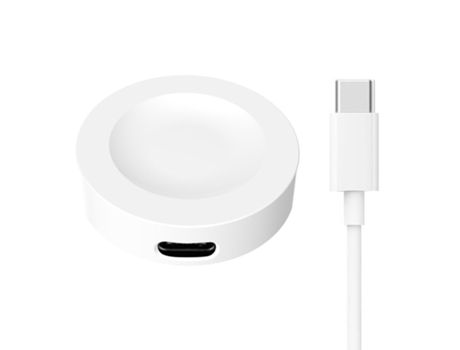 Cargador de base inalámbrico Usb Cable de carga rápida Adaptador de base Soporte de carga Compatible para Huawei Watch Buds Blanco